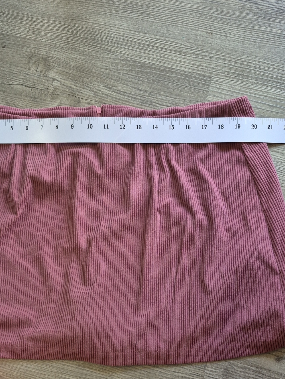 HALARA High Waisted 2 In 1 A Line Rose Pink Corduroy Mini Skirt with Shorts. NWT - Picture 4 of 6